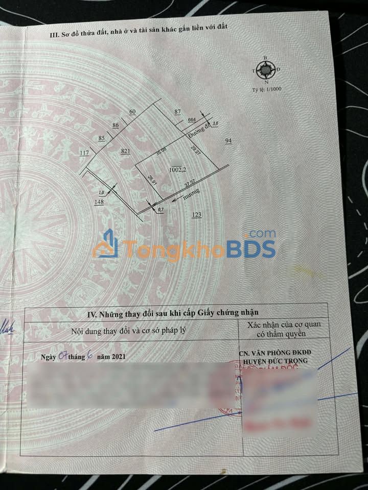 Đất nông nghiệp Hiệp An 1000m² 2.6 tỷ - Đường to ô tô