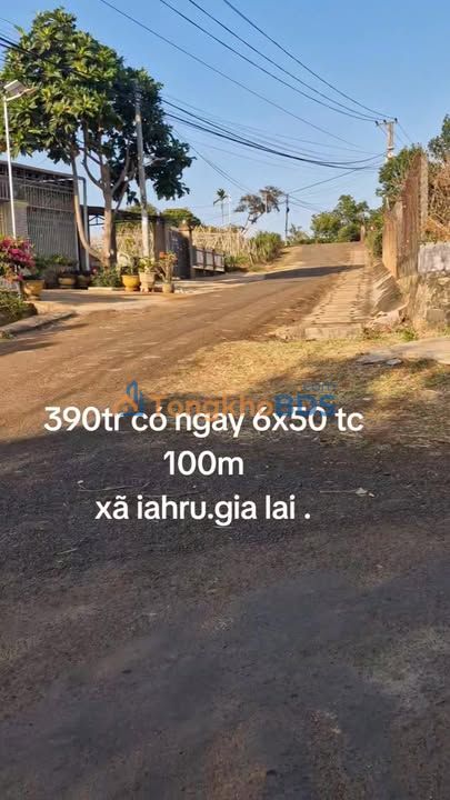 Đất nền Ia Rong Gia Lai 288m² 390 triệu - Thổ cư 100%