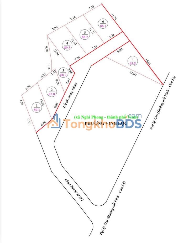 Đất Nghi Phong Hưng Lộc 89-93m² 1.2 tỷ - Sổ đỏ chính chủ