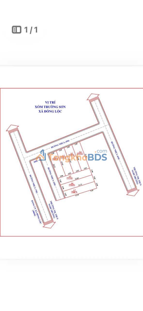 Đất nền Nghi Thạch Nghi Lộc 107m2 1.6 tỷ - Ô tô vào lô