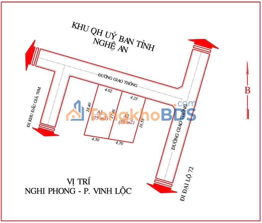 Đất Nền Nghi Phong, Vinh 75m² - Sổ Đỏ Sẵn Sàng, Giá Đầu Tư Tốt