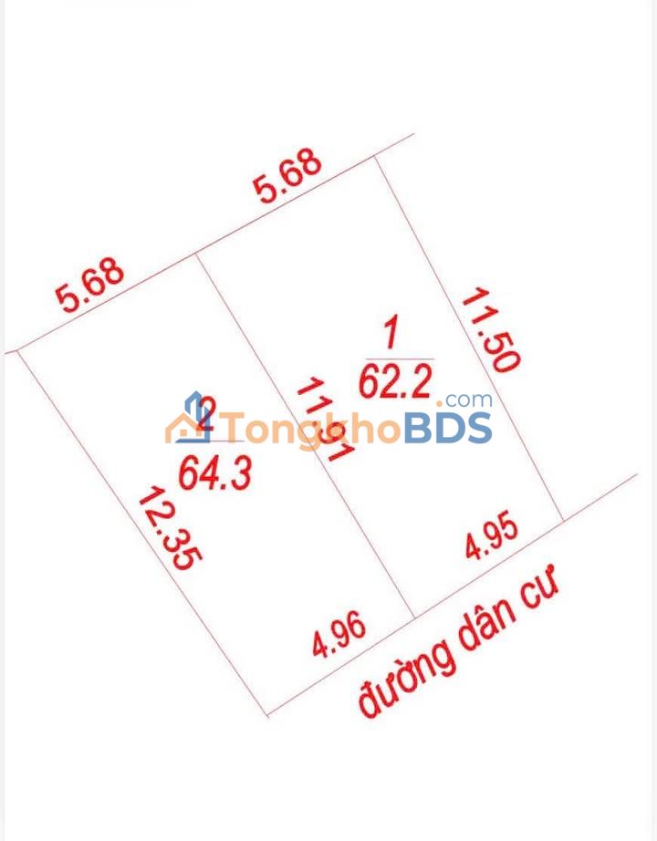 Đất phường Lê Lợi Vinh 64m² 2.5 tỷ - Sổ đỏ chính chủ