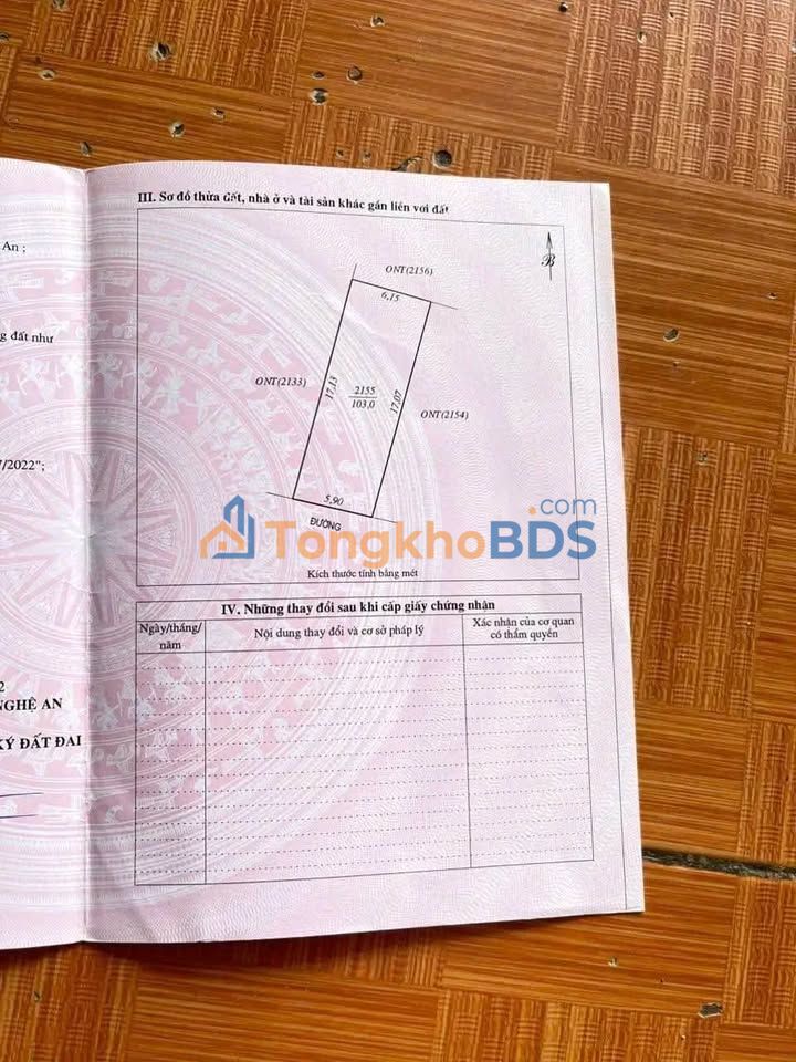 Đất Thịnh Sơn Đô Lương 103m² 9xx triệu - Đường to ô tô