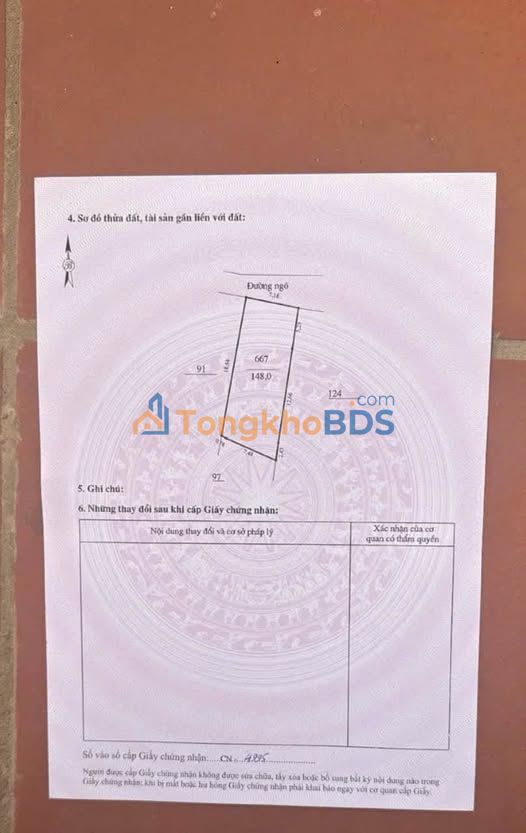 Đất nền Đồng Tân Hữu Lũng 148m² 1,8 tỷ - Sổ đỏ chính chủ