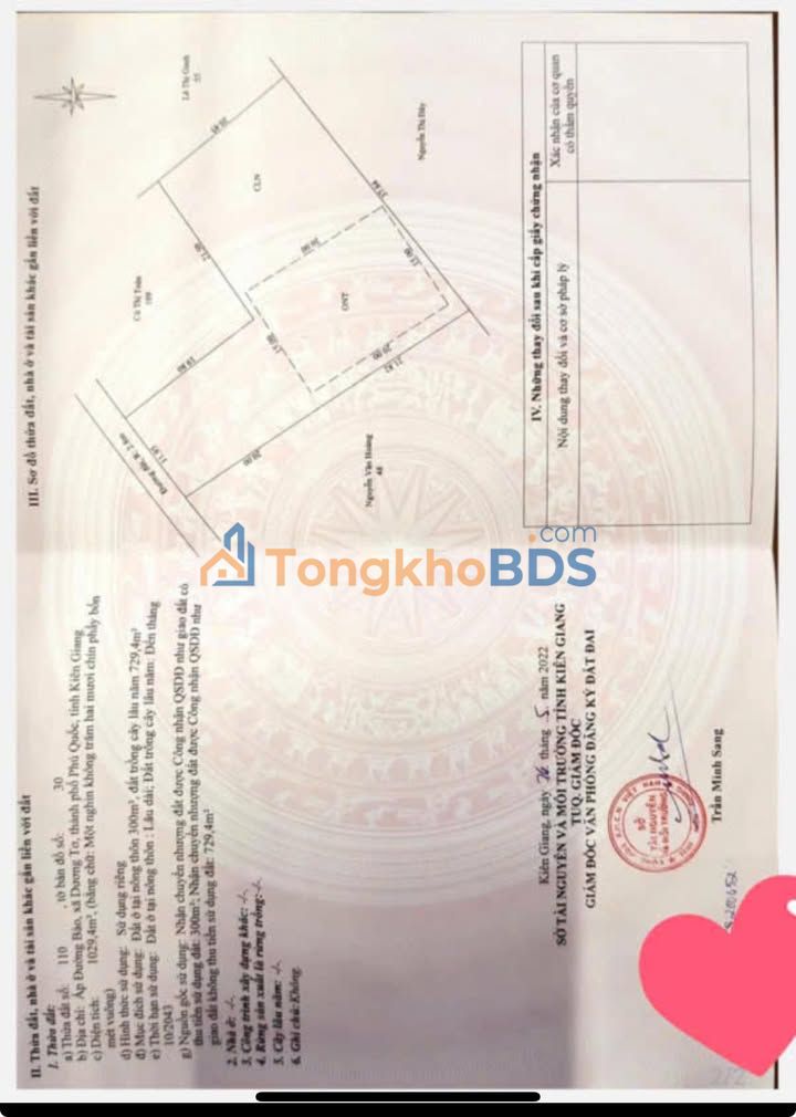 Đất Vàng Phú Quốc: 1029m² Mặt Tiền 12m, Ngay Chợ Đường Bào, Sổ Đỏ