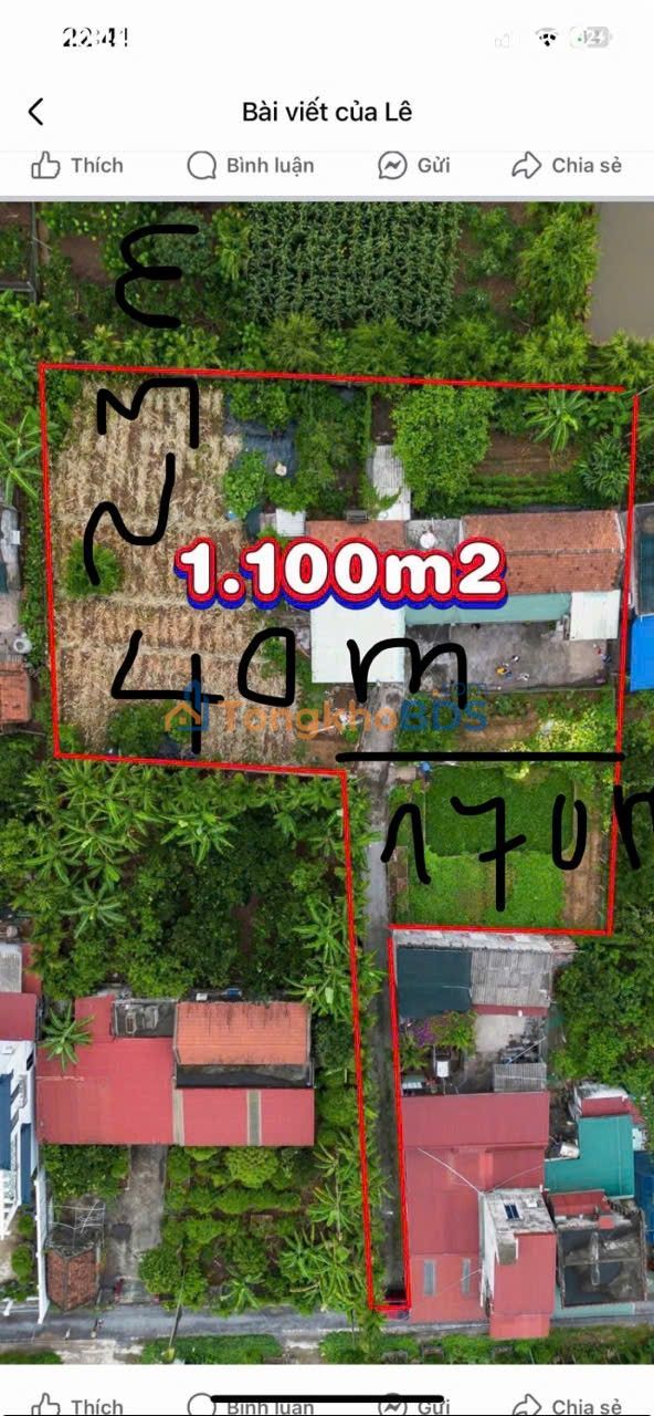 Đất Hải Phú Nam Định 1.100m² thỏa thuận - Sổ đỏ chính chủ