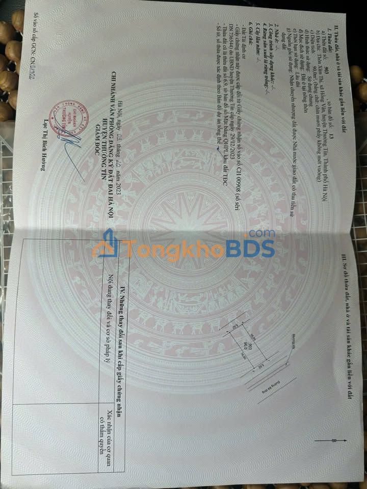 Mặt Tiền Kinh Doanh 90m² Trục Chính Hồng Vân, Thường Tín - 6.5 Tỷ