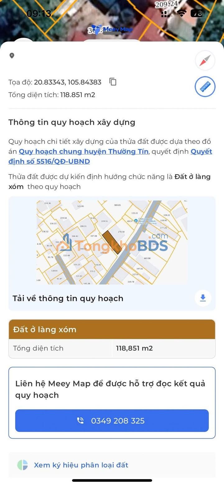 Đất xóm 1 Tân Hưng Sóc Sơn 106m² 5 tỷ - Đường ôtô tránh