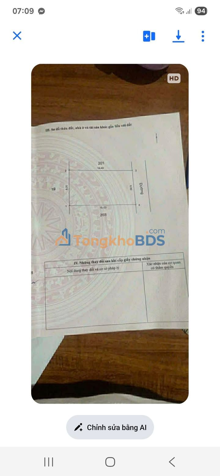 Đất nền Thôn Tân Hải Cẩm Nhượng 120m² 1 tỷ - Sổ đỏ chính chủ