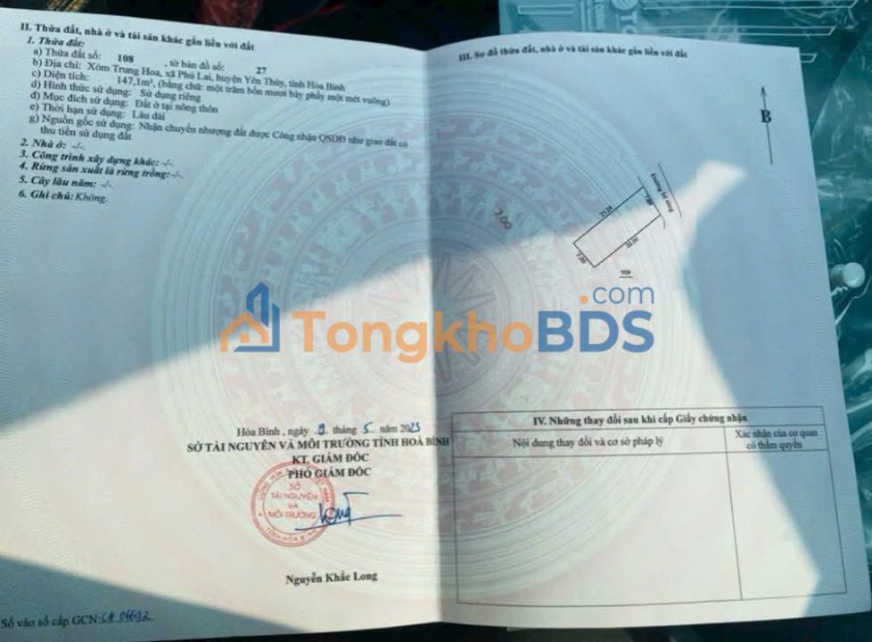 Đất Phú Lai Trung Hòa 147m² 4xx triệu - Sổ đỏ chính chủ