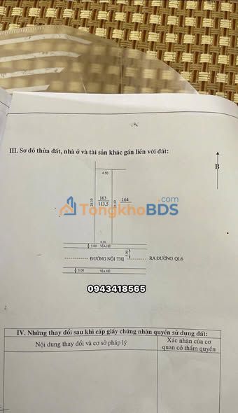Đất nền Cao Phong 114m² giá 1 tỷ - Sổ đỏ chính chủ