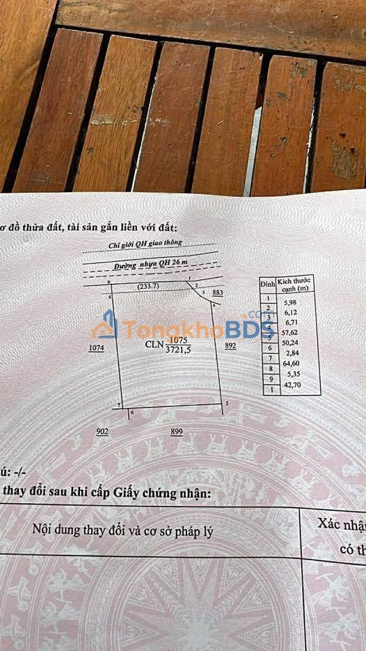 Bán đất 3742m² mặt tiền nhựa, gần trường học Tuy Hòa - 650 triệu