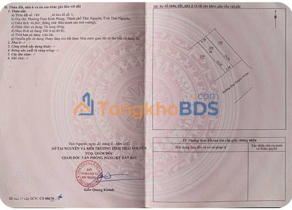 Nha 3 tang Thai Nguyen 102m2 - Chinh chu ban gap mat tien