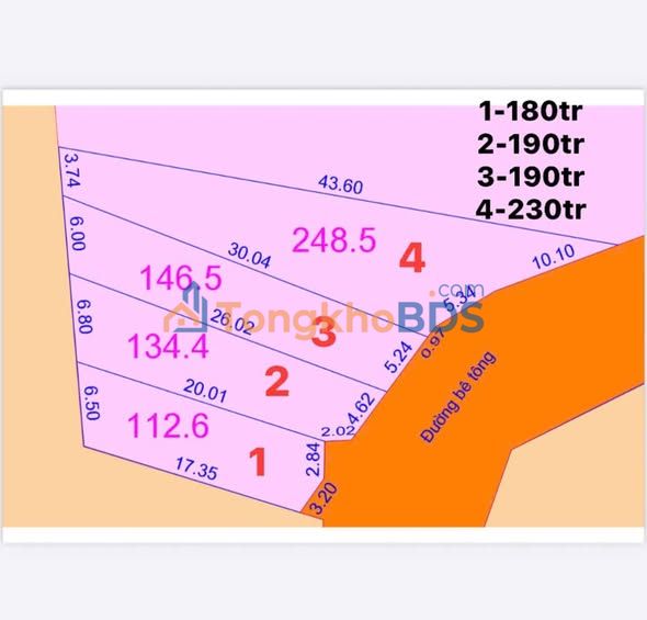 Đất Khánh Nam Khánh Vĩnh 112-248m² 180 triệu - Thổ cư 100%