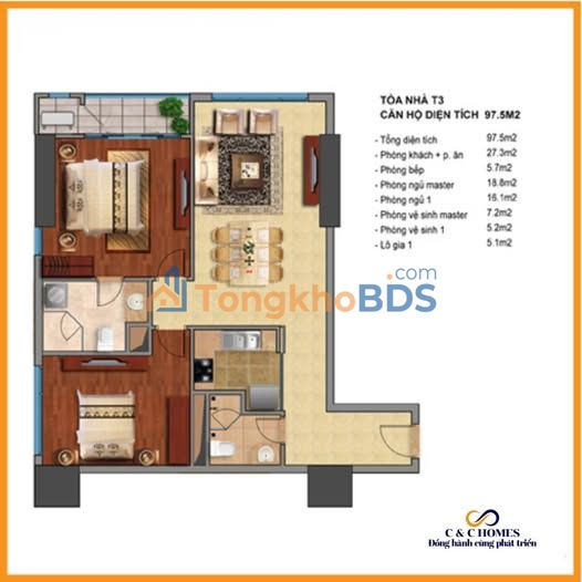 Bán Gấp căn hộ 98m² Times City - 2PN Góc Thoáng, View Đẹp, Có Chỗ Đỗ Ô tô Vĩnh Viễn
