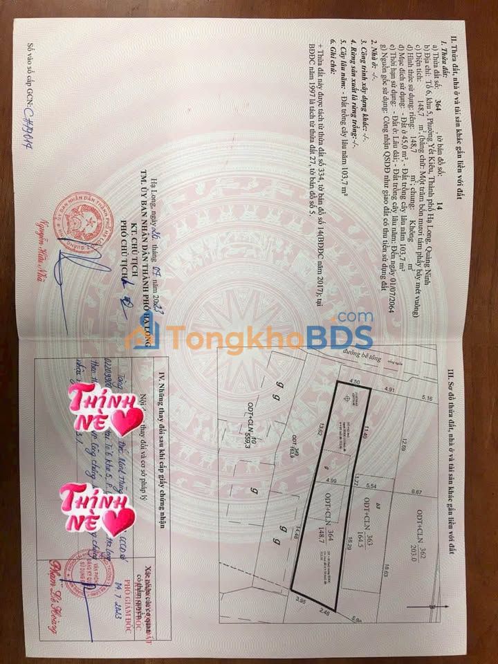 Đất Mặt Tiền Lê Lợi Hạ Long 148m² - Kinh Doanh, Ở Thoải Mái