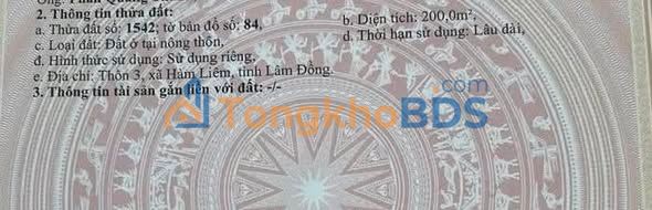 Đất Thổ Cư 200m² Mặt Tiền Ô Tô - Sát KCN Phan Thiết, Bình Thuận