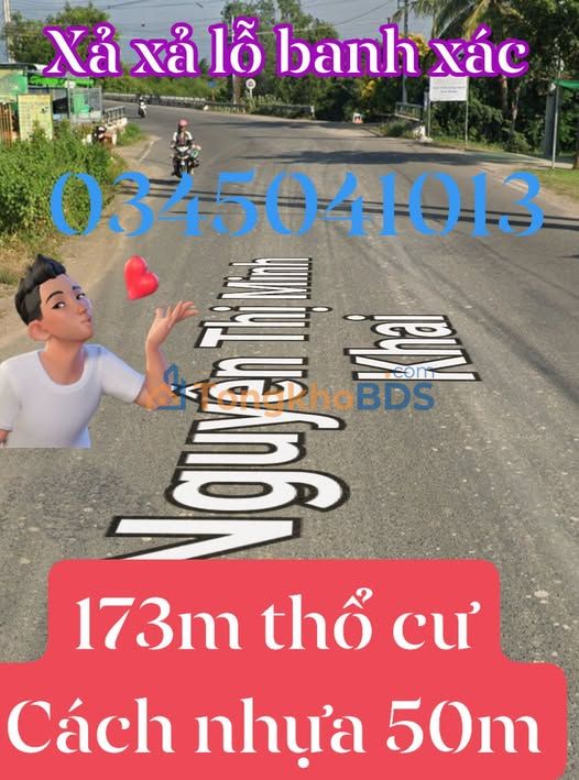 Bán Gấp Đất Thổ Cư 173m² Mặt Tiền Nguyễn Thị Minh Khai, Tuy Phong - Giá Xả Lỗ 470 Triệu