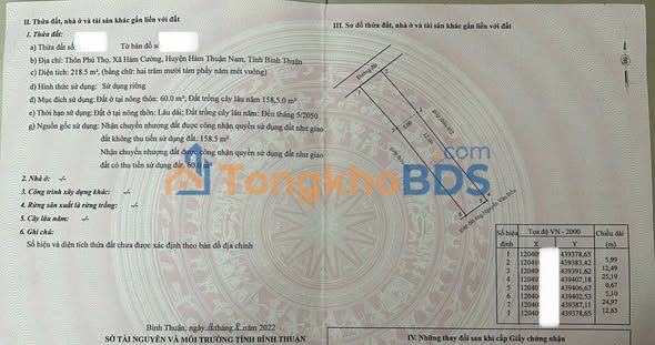 Đất Hàm Cường 218m² 400-499 triệu - Hạ tầng hoàn thiện