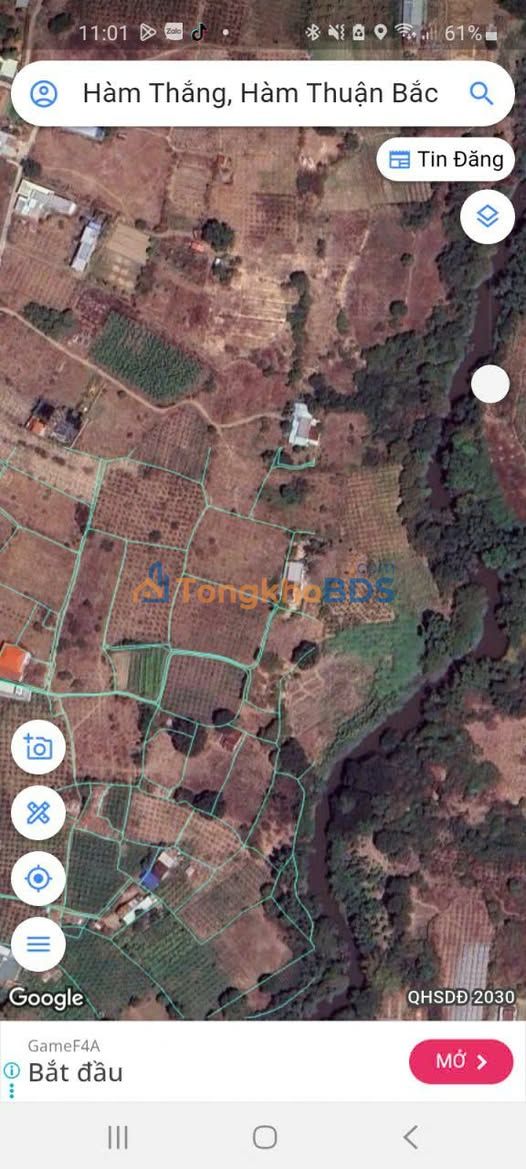 Đất Kim Ngọc Hàm Thắng 1.800m² 4xx triệu - Đường ôtô vào tận đất