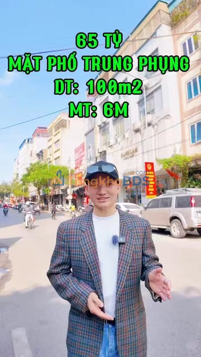 Lô Đất Vàng 100m² Mặt Phố Trung Phụng, Đống Đa - Xây Building Văn Phòng/Căn Hộ Cao Cấp