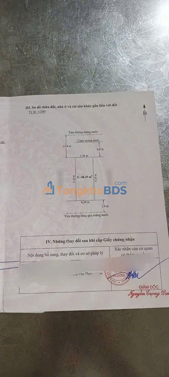 Đất nền An Đồng, An Dương 48m² giá hơn 6 tỷ - Sổ đỏ chính chủ