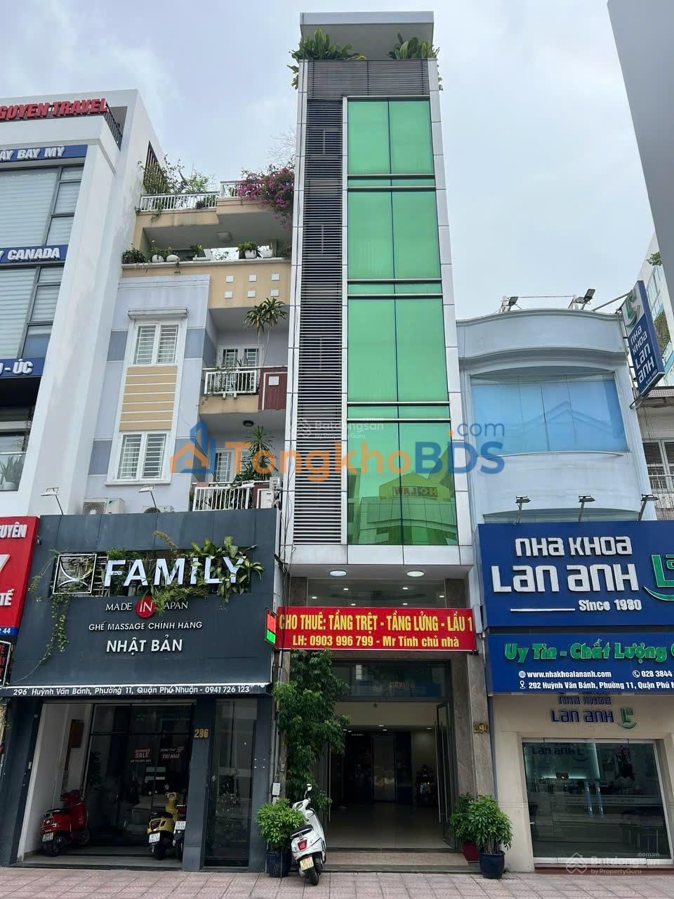 Văn phòng 294 Huỳnh Văn Bánh 190m2 22 triệu - Vị trí trung tâm