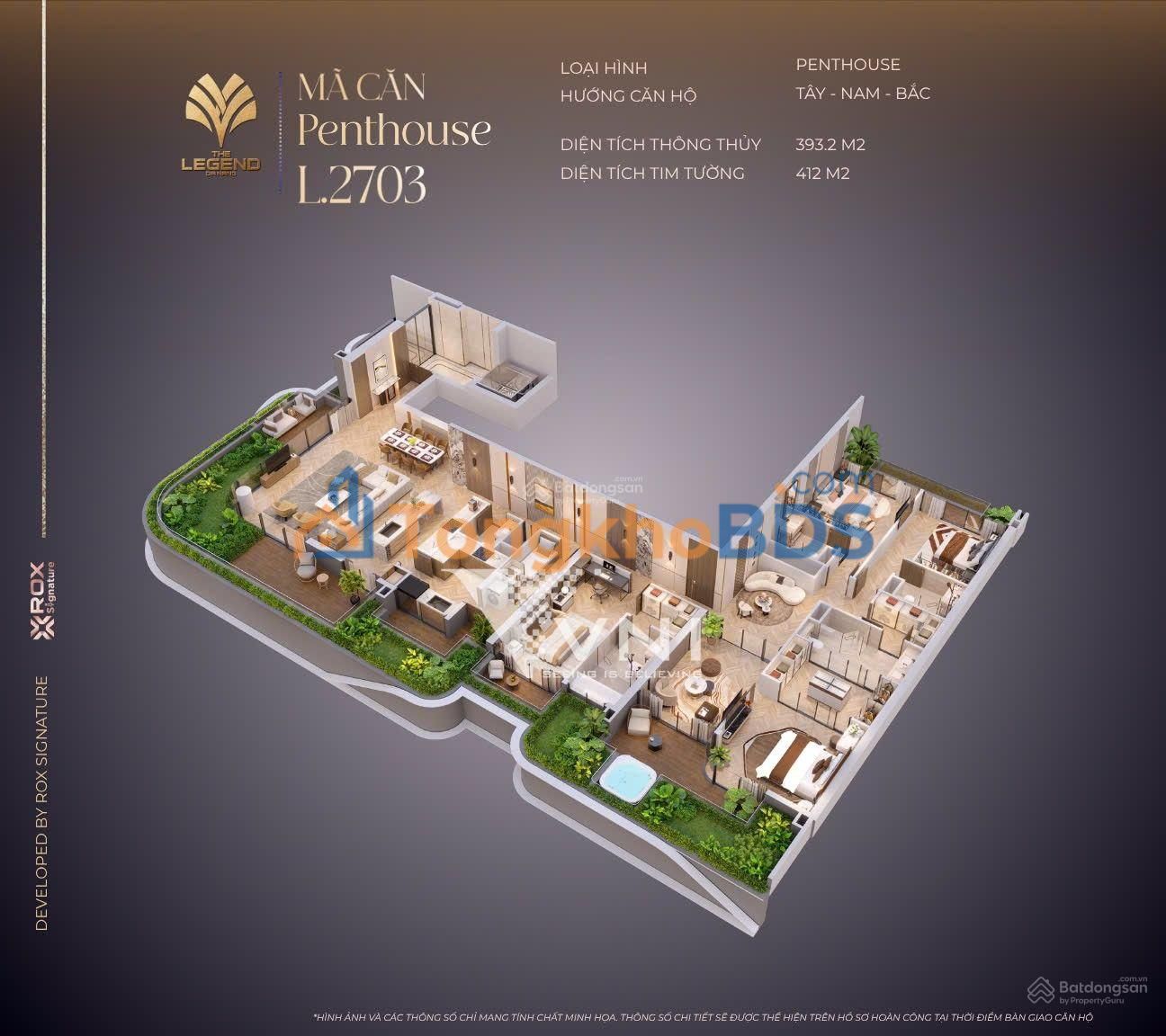 Căn hộ The Legend Đà Nẵng 246.5m² 30.124tỷ - View đẹp 360 độ