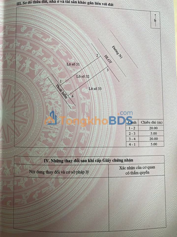 Đất nền 100m² Hướng Bắc - Xã Dế Su Phình, Mù Căng Chải - Sổ đỏ chính chủ, giá 1.05 tỷ