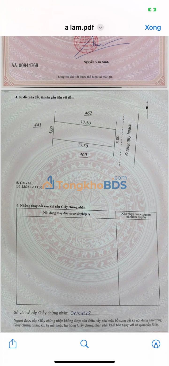 Đất Trần Hưng Đạo Hưng Yên 175m² 13 tỷ - Sổ đỏ chính chủ