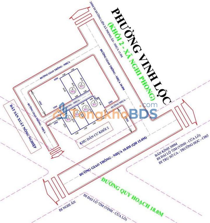 Đất nền Khối 3 Hưng Lộc 80m² giá 1 tỷ - Sổ đỏ chính chủ