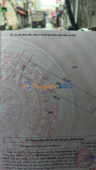 Đất nền Lập Thạch 81m² - Sổ đỏ thổ cư, giá đầu tư chỉ 6xx triệu