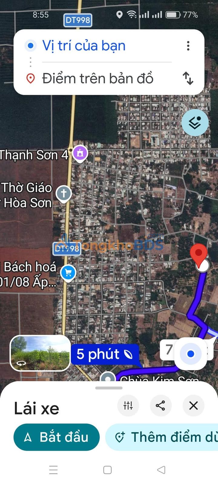 Bán Đất Nền 340m² Mặt Tiền Đường Nhựa Tim Vàng, Hồ Tràm - Giá 1 Tỷ