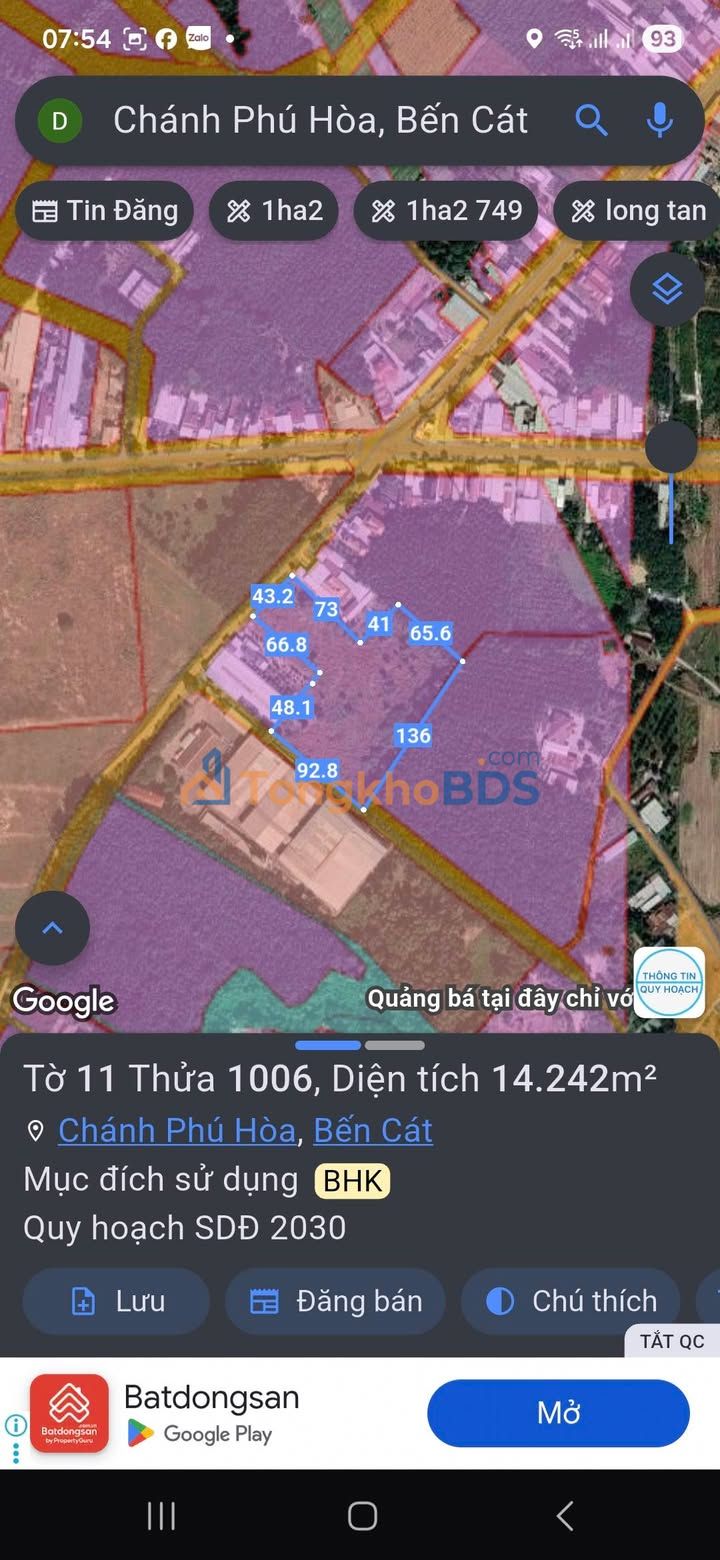 Bán Đất Vàng 14.000m² Phường Chánh Phú Hòa, Bến Cát - Sổ Đỏ Sẵn Sàng