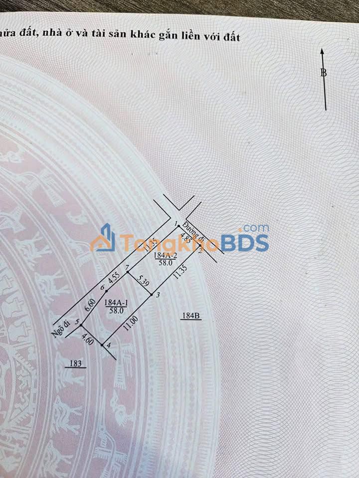 Đất nền Xóm 3 Đồng Nhân Huyện Hoài Đức 58m² - Đầu tư tăng giá