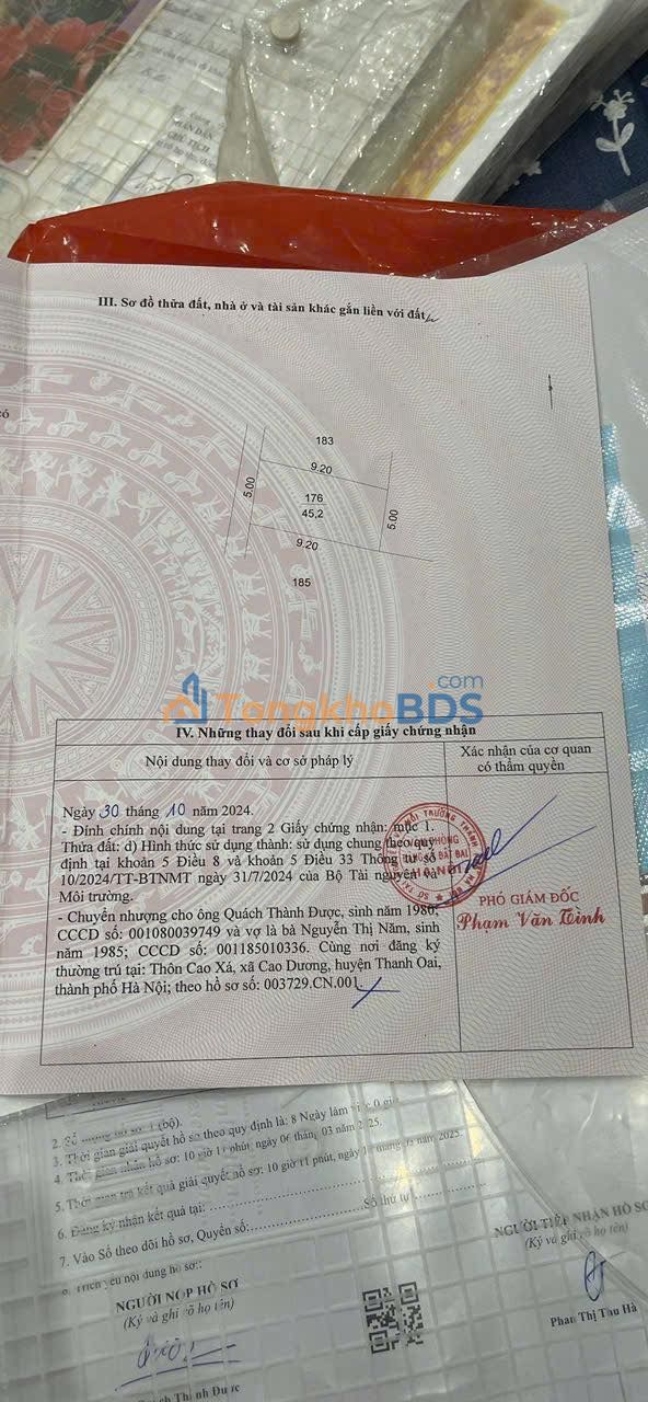 Đất nền 45m² Kiến Hưng, Hà Đông - Ô tô vào đất, 9 tỷ có thương lượng