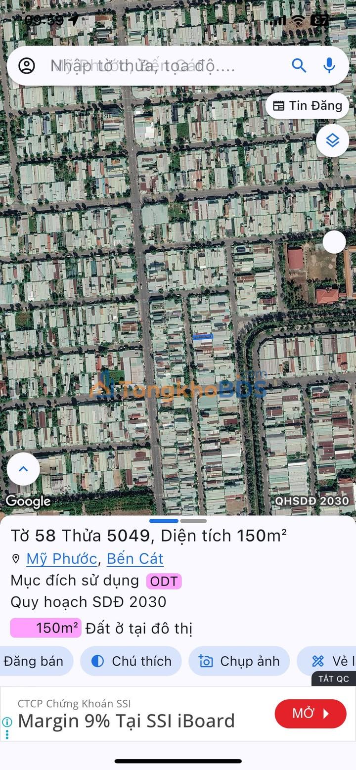 Đất nền Mỹ Phước 150m² - Đường nhựa 8m, Sổ đỏ sẵn sàng