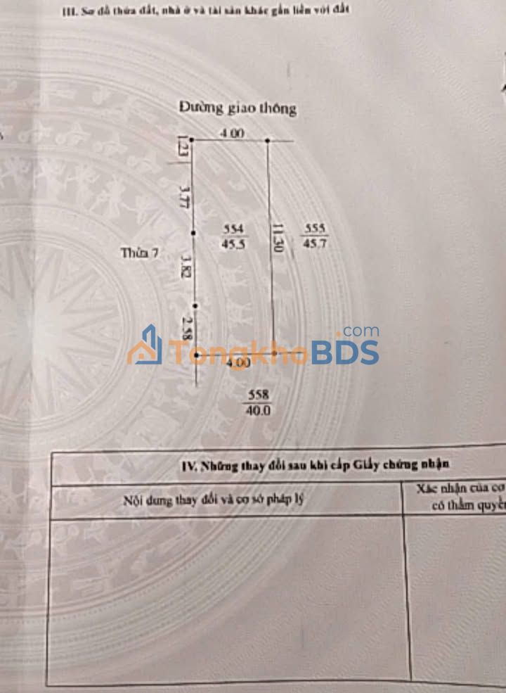 Đất nền Ngõ 218 Nguyễn Hữu Cầu 45.5m² 2.6 tỷ – giá tốt