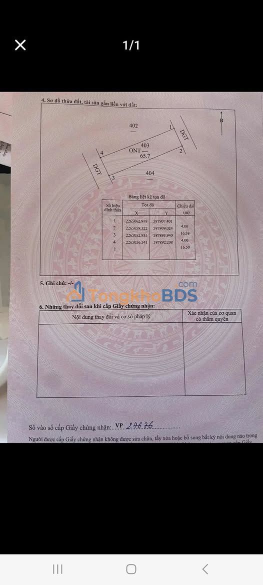 Đất Đông Hưng 65m² Sổ Đỏ Giá 680 Triệu - Ngõ Ô Tô