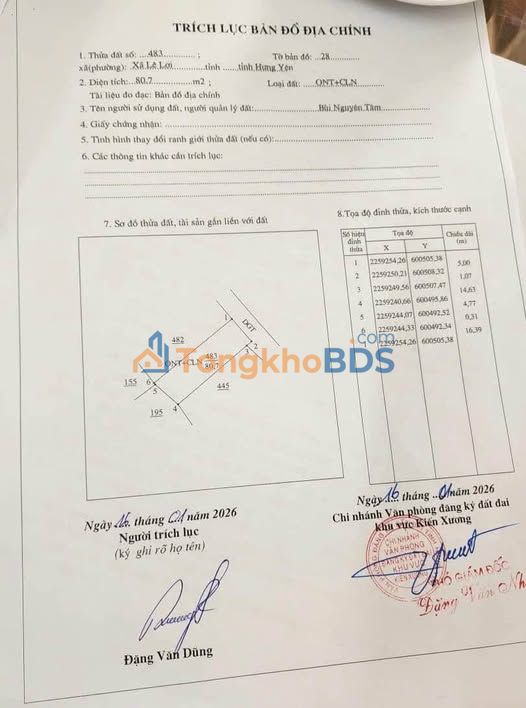 Bán Đất Kim Động, Hưng Yên 80.5m² - Đường Ô tô, Dân cư đông đúc