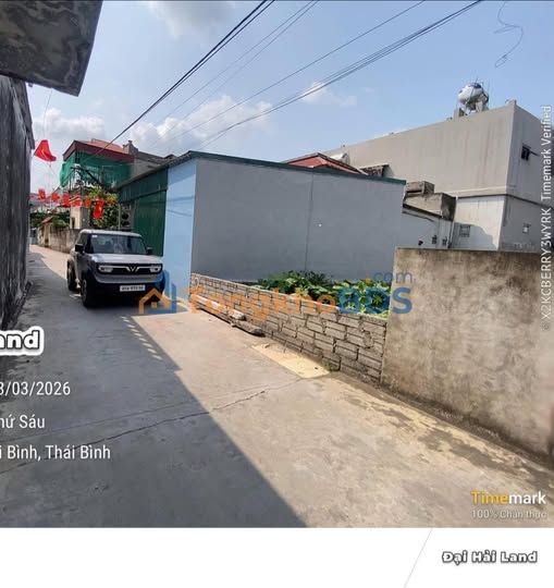 Đất nền Vũ Phúc, Thái Bình 94m² - Ngõ ô tô, giá 1.6 tỷ