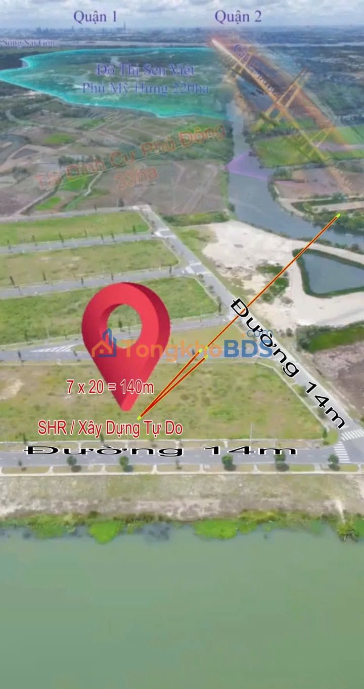 Đất nền Đại Phước Nhơn Trạch 140m² 6,6 tỷ - Sổ đỏ chính chủ