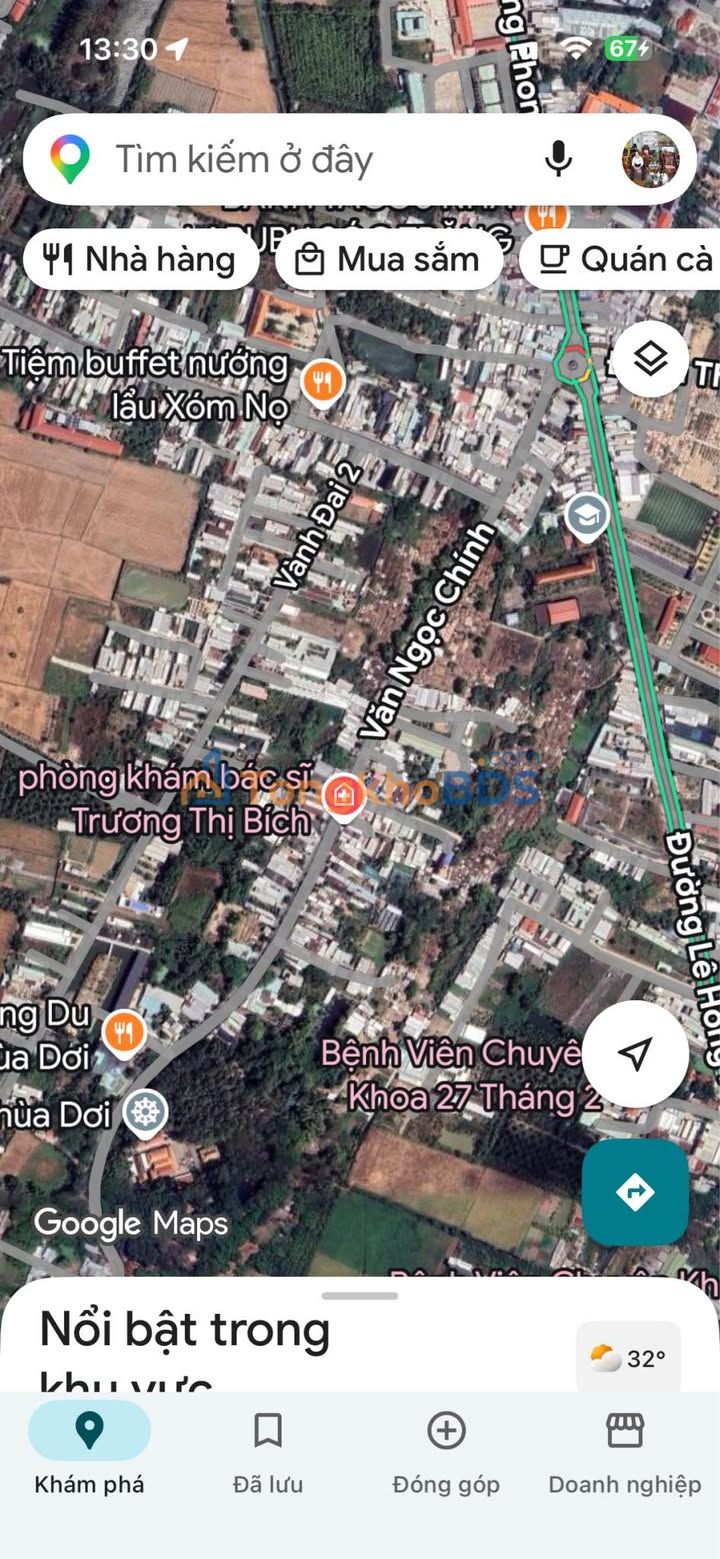 Đất Văn Ngọc Chính, Sóc Trăng 181m² giá 3 tỷ - Đường to ô tô