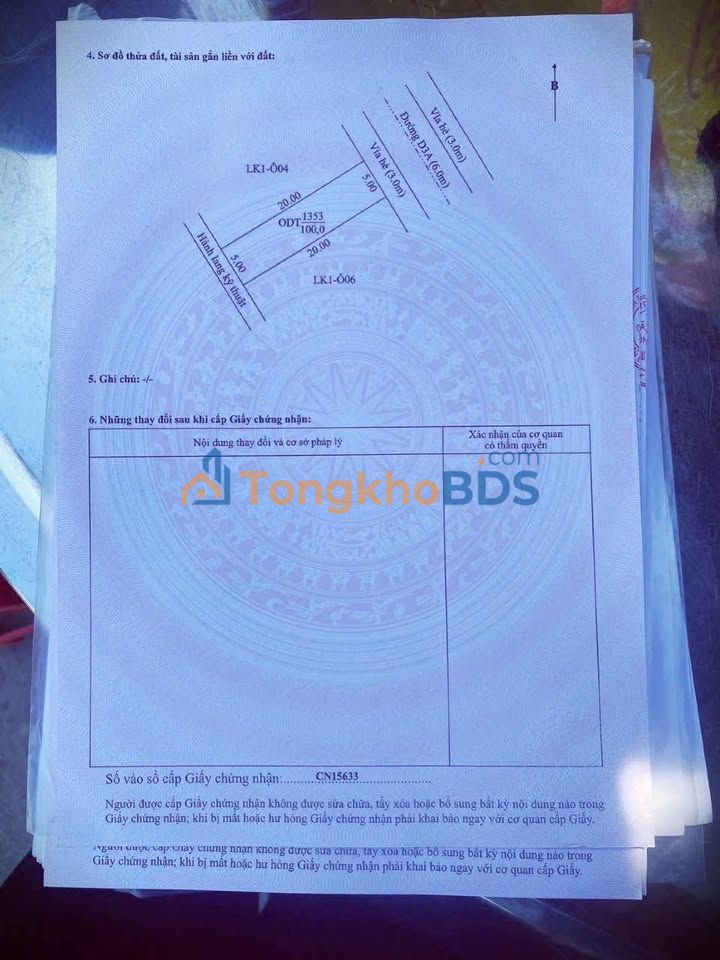 Đất nền D3A Tân Uyên 100m² - Thổ cư 100% sẵn xây