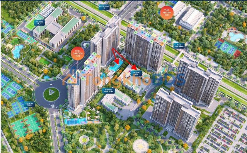 Căn hộ 55m² Vinhomes Smart City - View bể bơi, giá 4.8 tỷ