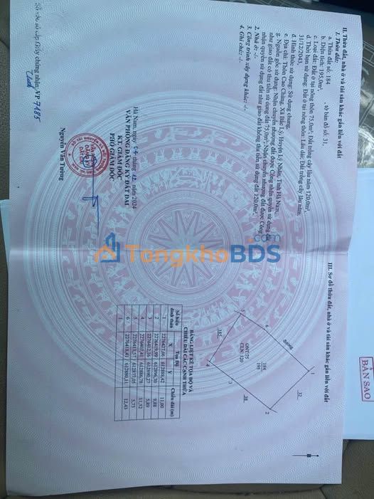 Đất nền 195m² Phủ Lý - Gần KCN Thái Hà Mở Rộng - Giá Đầu Tư