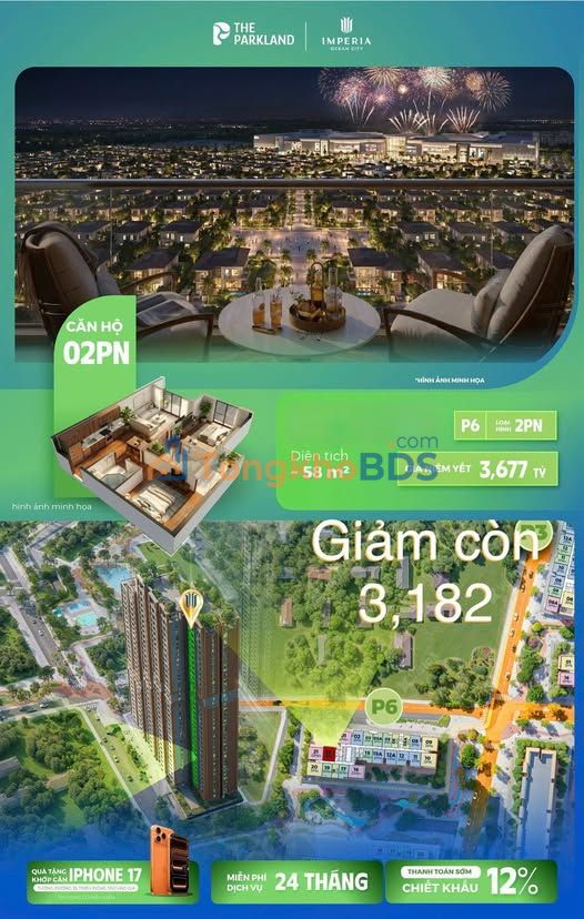 Căn hộ 2PN The Parkland Hà Đông 58m² - Sẵn Sàng Vào Ở Ngay!