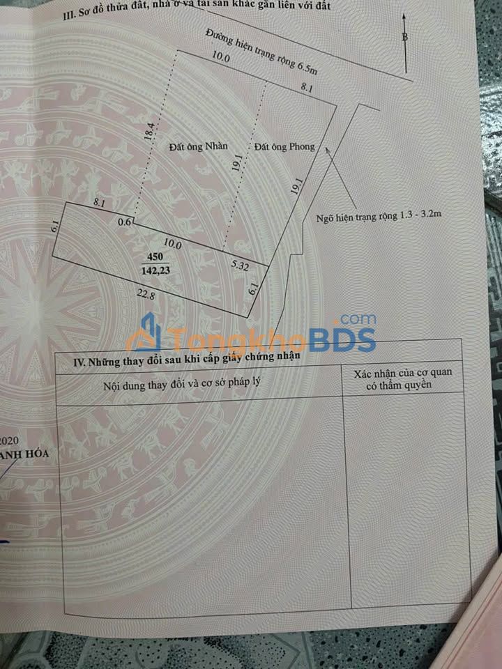 Đất nền biệt thự Phường Đông Thọ, Thanh Hóa - 460m² nở hậu, giá 17.02 tỷ