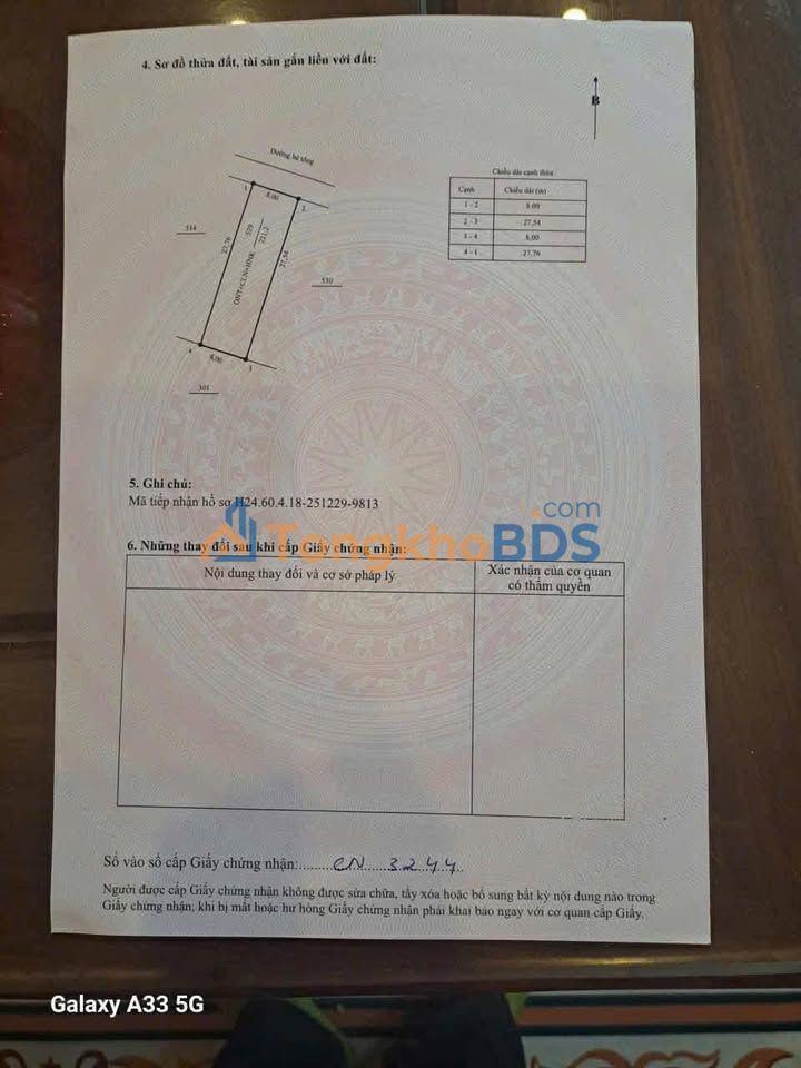 Đất nền 221m² Sông Nhạn, Cẩm Mỹ - Sổ sẵn, 2.5 tỷ - Ô tô vào tận nơi