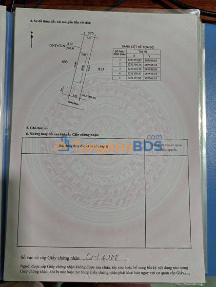 Bán Đất Dầu Tiếng Bình Dương 294m² - Sổ Hồng Thổ Cư 100m²
